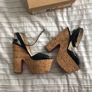 Super Dombasle 160 Patent Cork Christian Louboutin